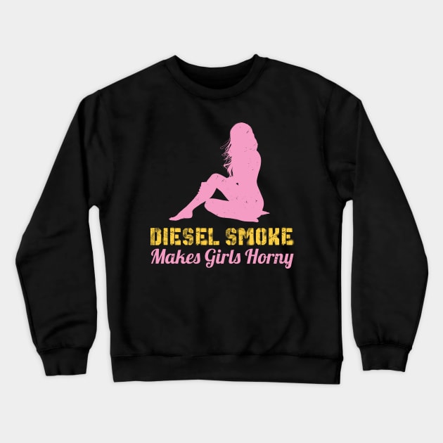 DIESEL TRUCK: Diesel Smoke Crewneck Sweatshirt by woormle